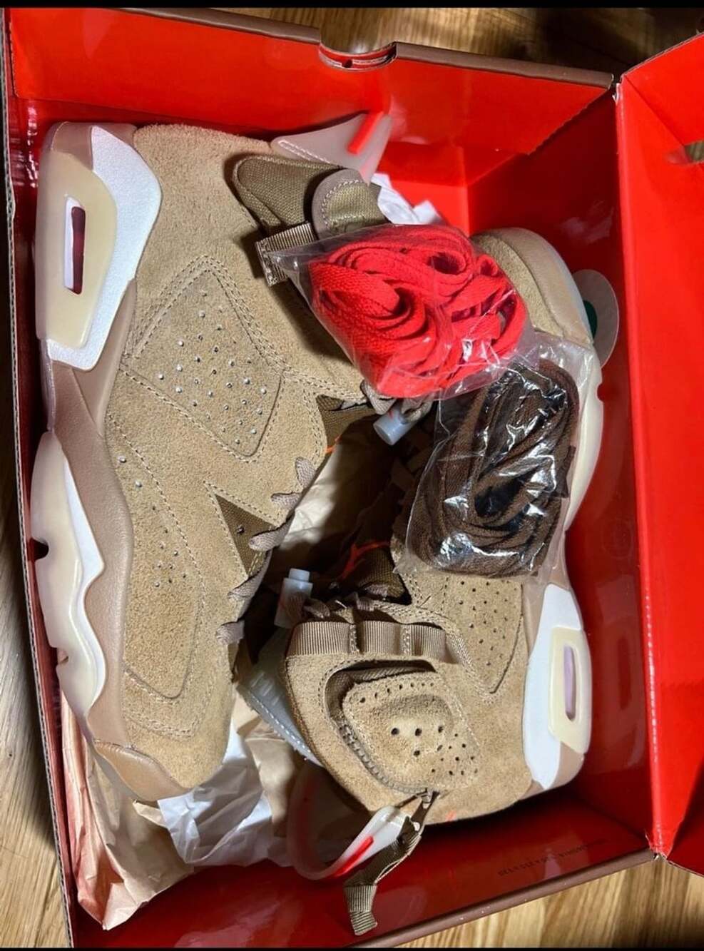 Air Jordan 6 Retro SP Travis Scott British Khaki Size 7